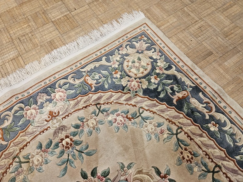 6x9 CHINESE RUG VINTAGE AUBUSSON PEKING AUTHENTIC 100% WOOL ORIENTAL RUG gallery
