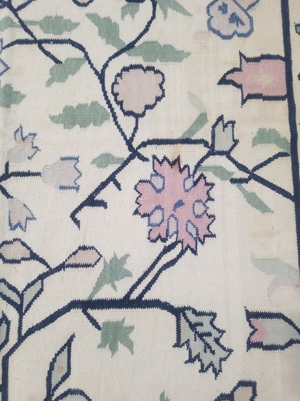 Vintage Traditional Handmade Beautiful Floral Kilim Floor Rug Carpet 246x166 cm gallery