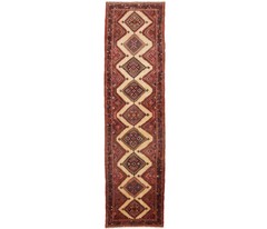 Handmade Wool Oriental Runner Rug Tribal Design Farmhouse Hallway Carpet 3X12 ft