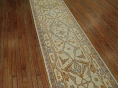 Modern Unique Turkish Oushak Ushak Rug Runner 2’8”x16’8”