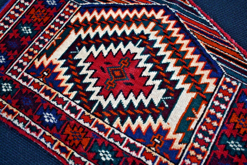 Fabulous Antique Asmalyk Rug 23'' x 15'' Rare Collector's Tribal Yomud Asmalyk gallery