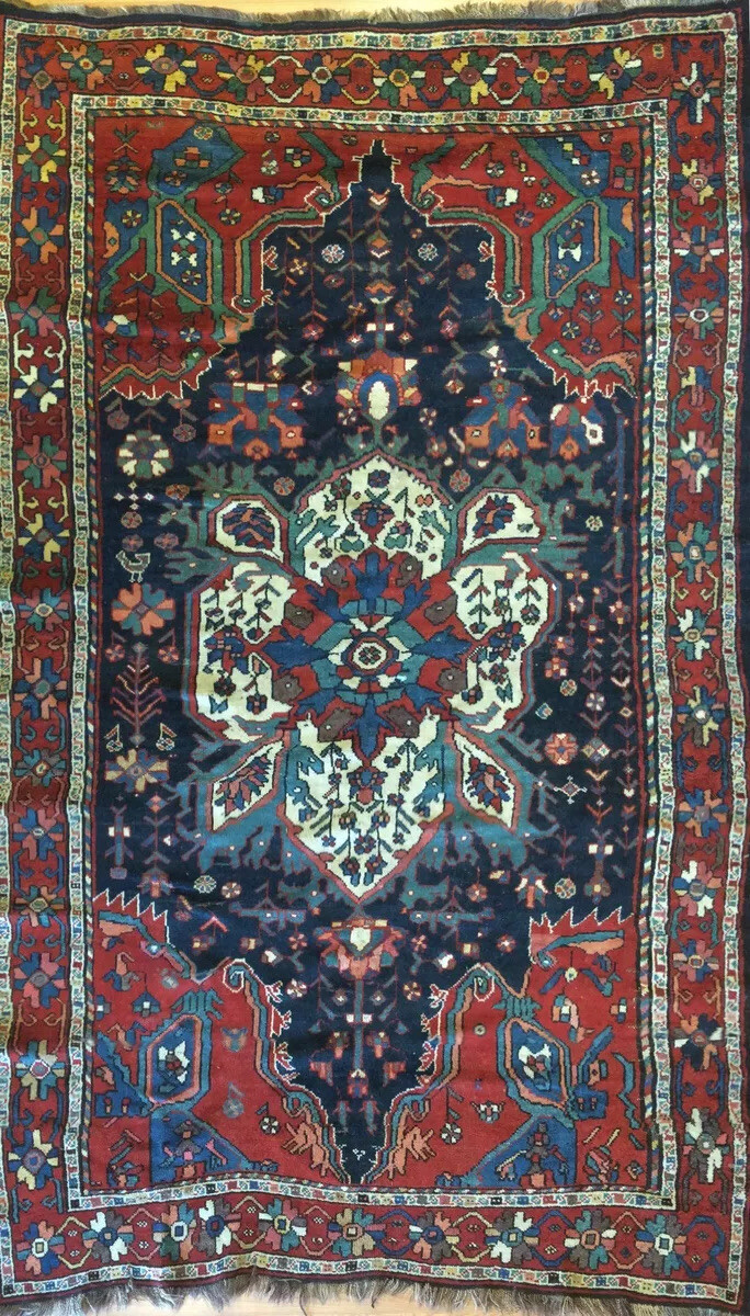 Lovely Lori - 1940s Antique Oriental Rug - Tribal Nomadic Carpet - 5.6 x 8.9 ft gallery