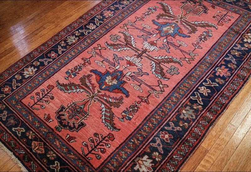 Antique Rich Colors Carpet Area Rug 4'4" x 6'7" Watermelon Kurdish gallery