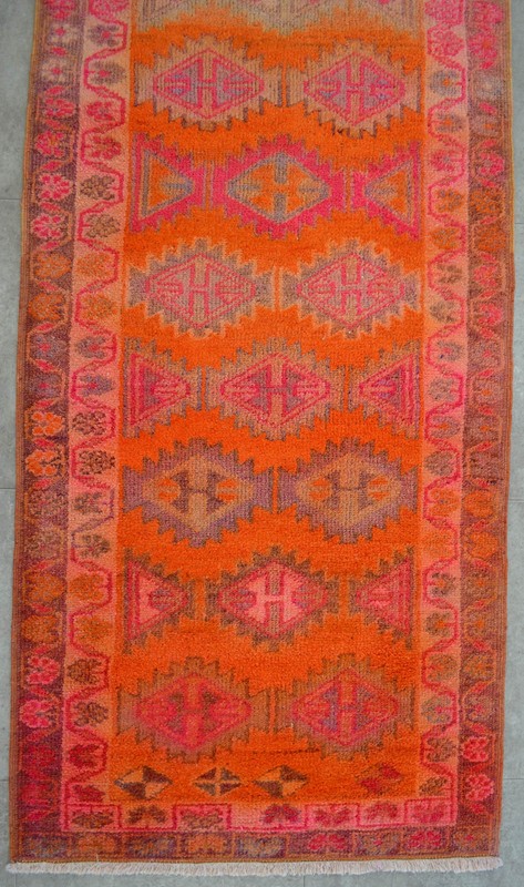 34″ x 144″ Brilliant Kurdish Herki Full Tribal Runner Rug Kitchen Rug 2′10″ x12′ gallery