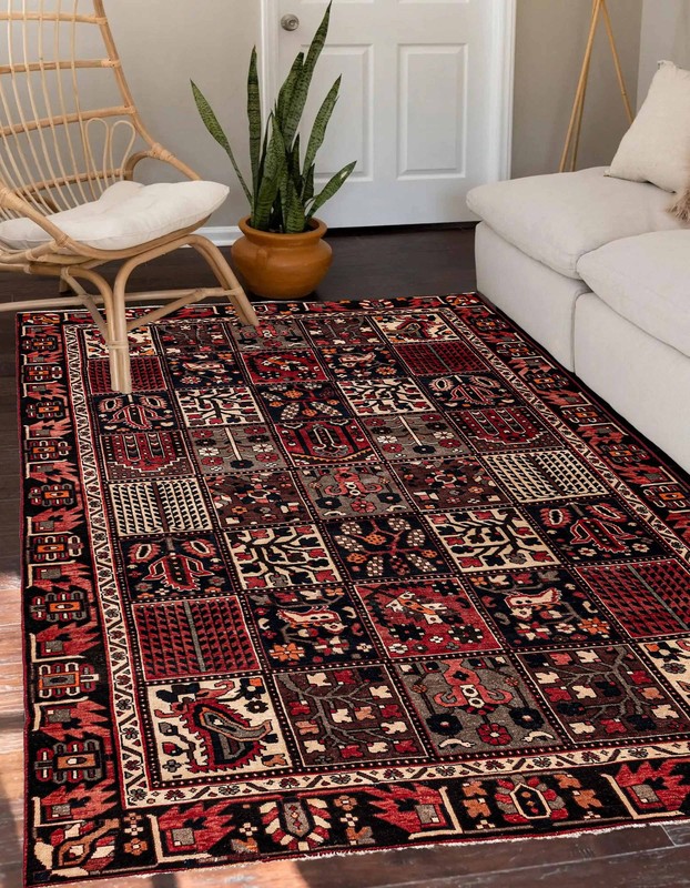 Vintage 6'6" x 9'8" Traditional Hand Knotted Vegetable Dye Wool Area Rug gallery