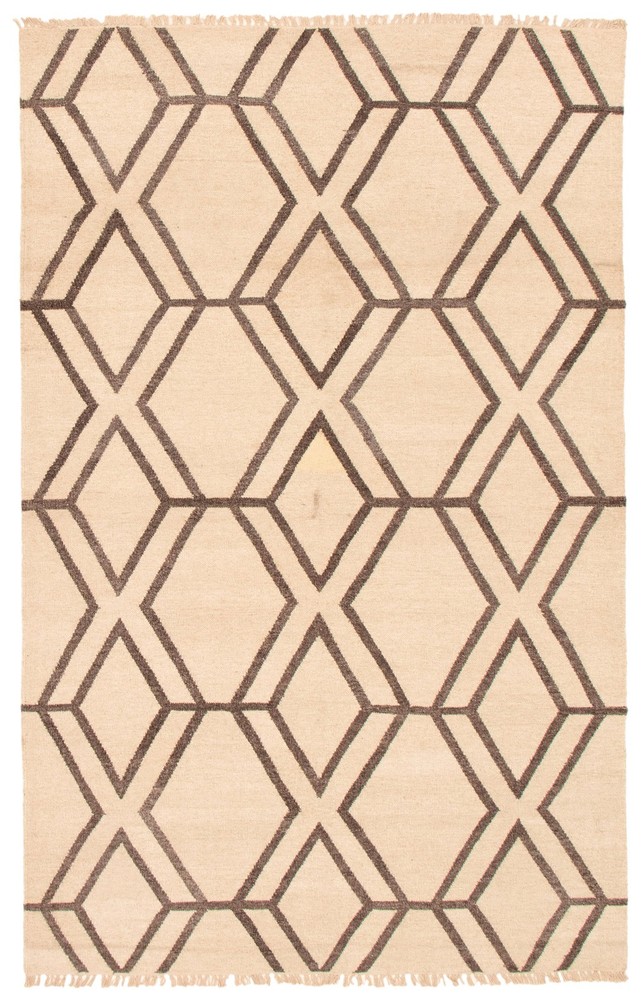 Vintage 5'2" x 8'1" Traditional Wool Hand Woven Oriental Area Rug