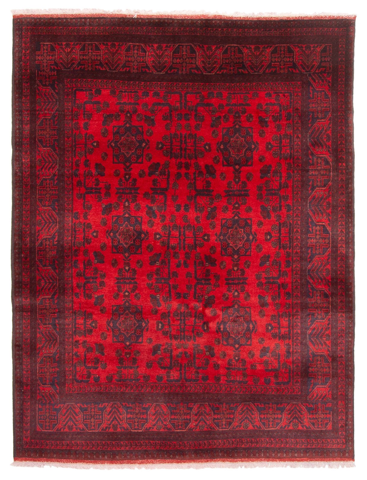 Traditional Vintage Hand-Knotted Oriental Carpet 5'1" x 6'6" Wool Area Rug gallery