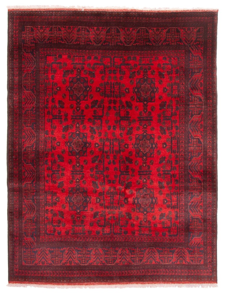 Traditional Vintage Hand-Knotted Oriental Carpet 5'1" x 6'6" Wool Area Rug