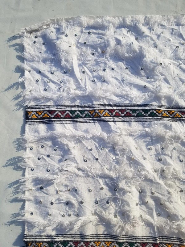 Vintage Traditional Handmade Moroccan Wool Multi Kilim 8.4x5.6ft gallery