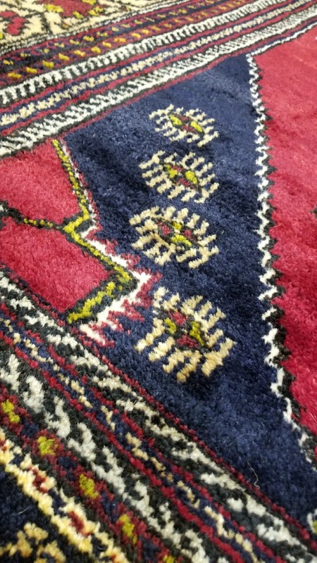 Vintage 1940-1950's Turkish Tribal Rug 4'7" × 7'7" gallery