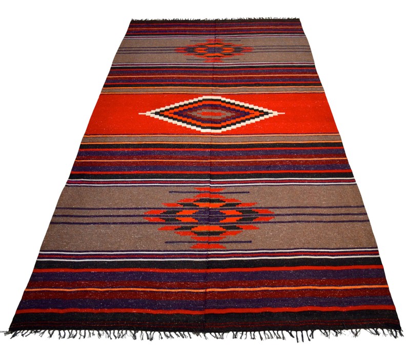 5x9 ft Rug Couch Cover Handmade Native American Style Turkish Kilim Area Rug gallery