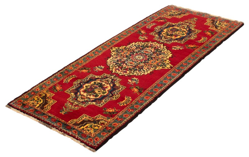 Traditional Vintage Hand-Knotted Area Rug 3'8" x 9'3" Oriental Wool Carpet gallery