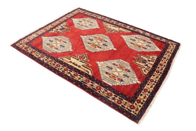 Hand-Knotted Vintage Tribal Oriental Rug Wool Farmhouse Boho Decor Carpet 5X6 ft gallery