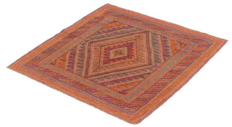 Vintage Hand-Knotted Carpet 3'10" x 3'11" Traditional Oriental Wool Area Rug gallery