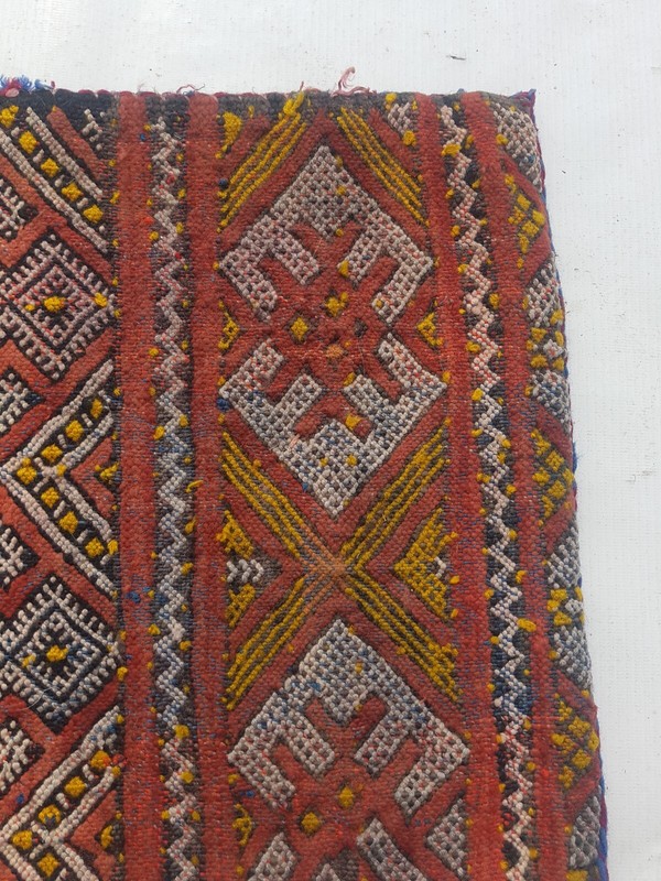 Vintage Traditional Handcrafted Turkish Kilim Rug for Home Décor 61x35 cm gallery