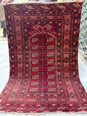 COLLECTORS’ ITEM Antique Shor Tepe Natural Vegetable Dye Turkoman Prayer Carpet
