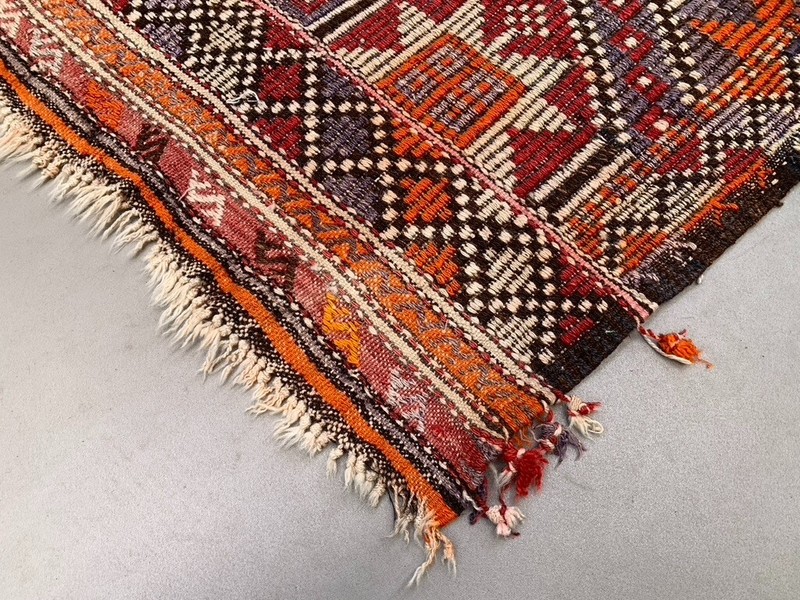 Vintage Turkish Kilim Rug 150x92 cm Wool Kelim, Medium gallery