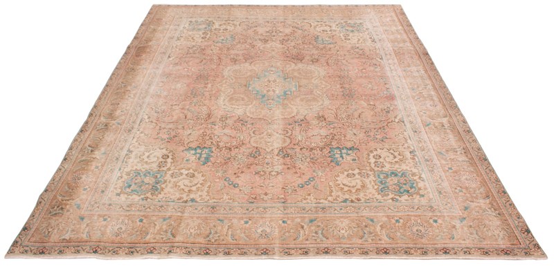 Traditional Vintage Hand-Knotted Carpet 9'10" x 12'7" Wool Area Rug gallery
