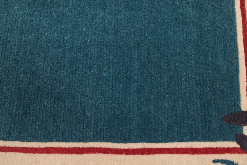 Traditional Vintage Hand-Knotted Area Rug 6'7" x 6'11" Oriental Wool Carpet gallery