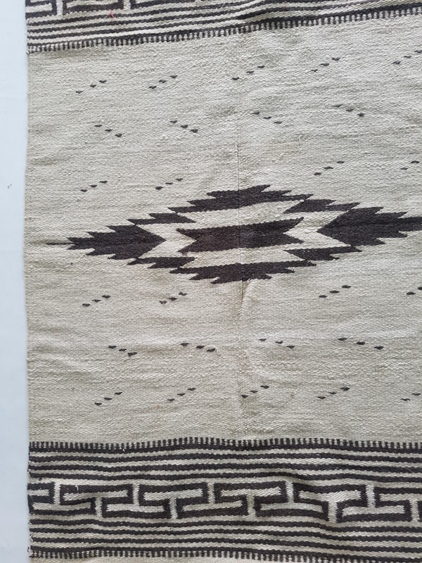 Vintage Handmade Traditional Native American Kilim Floor Rug Carpet 183x94 cm gallery
