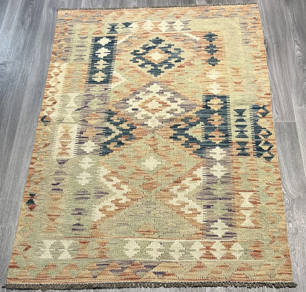 Vintage Kilim Traditional Hand Made Oriental Wool Kilim 5ftx3.2ft 150cmx102cm