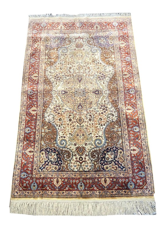 ThThree 3'x5' 100% Silk On Silk 500 KPSI Turkish Hereke Style Rug $1699.00 gallery