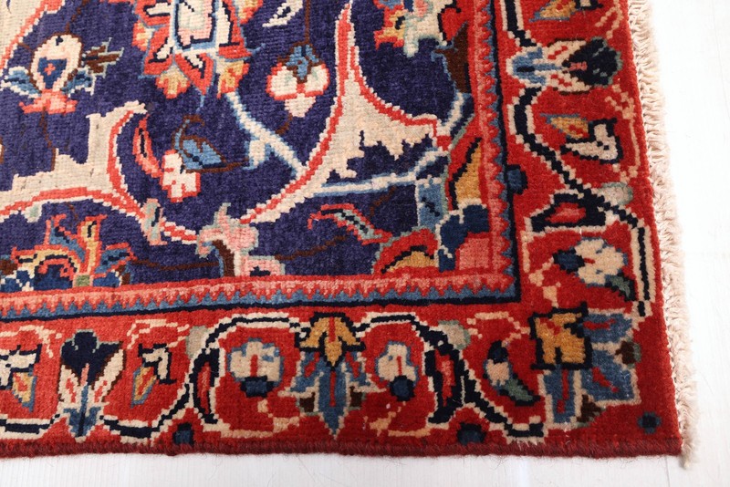 3'9" x 10'11" Vintage Hand-knotted Runner Rug Traditional Oriental Wool Carpet gallery