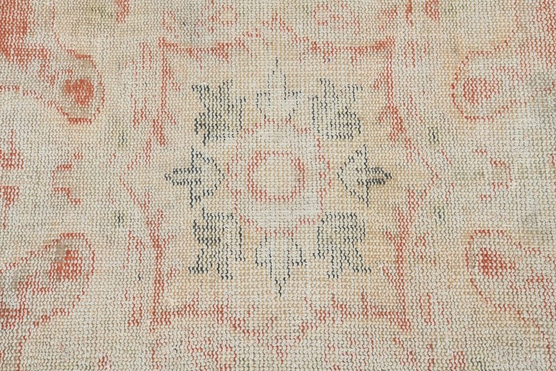 5x9 area rug, handmade vintage turkish rug, faded oversize oushak rug,16 gallery