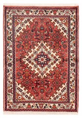 Vintage Hand-Knotted Area Rug 3’5″ x 4’9″ Traditional Wool Carpet