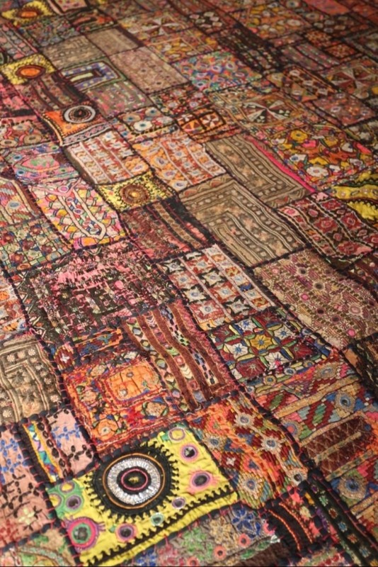 Gorgeous Mid 20th century Indian Banjara Rug/hanging gallery