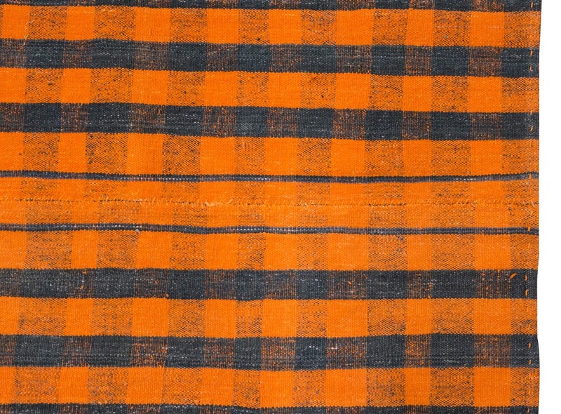 Striped Kilim Rug,Vintage Minimal Kilim Rug,Turkish Kilim Rug, 6'11 x 8'1 ft gallery