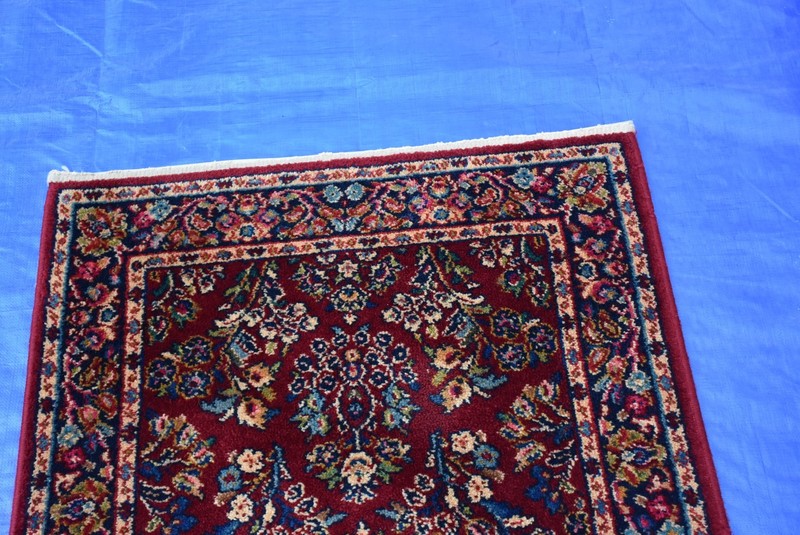 Karastan Rug 785 Red Sarouk 2.6x4.3 Special Order no Fringes Very Nice #Y24 gallery