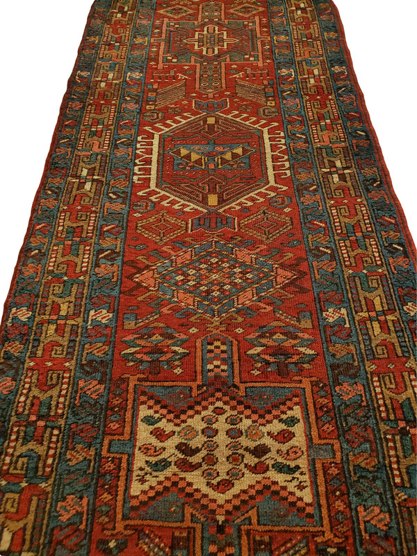 Elegant Multi-Medallion Kareje runner - 2'2" x 10'7" gallery