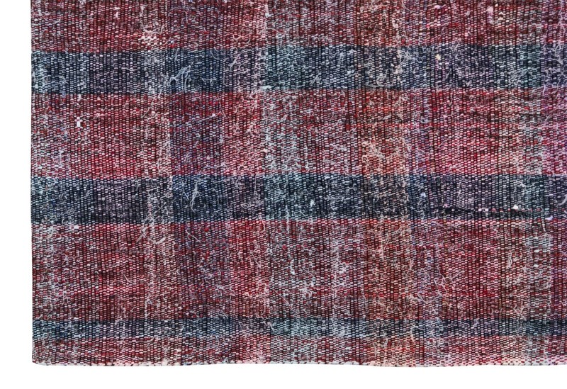 6'1 x 8 ft , Striped Design Turkish Kilim Rug, Minimalist Rug, 186 x 246 cm gallery