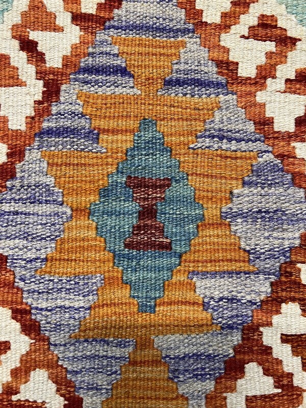 Vintage Kilim Traditional Hand Made Oriental Wool Kilim 5ftx3.2ft 159cmx102cm gallery