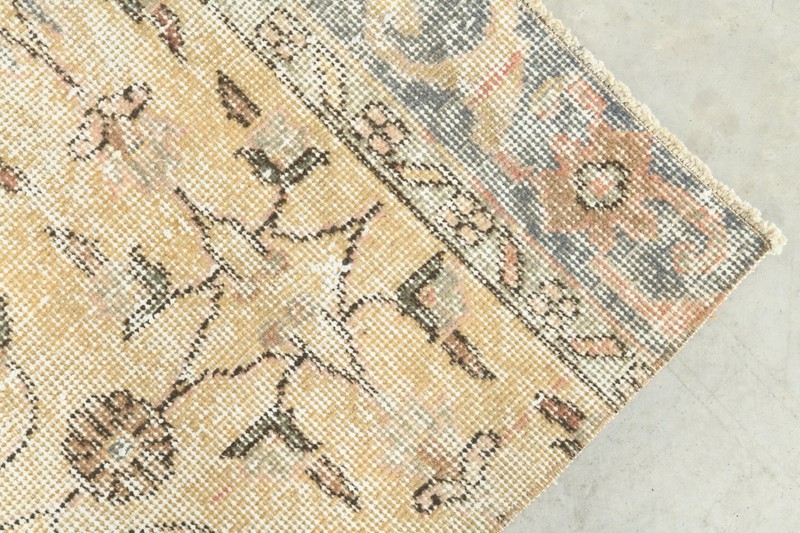 turkish square mini rug 3x3 neutral vintage doormat carpet oushak small rug,998 gallery