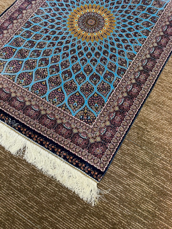 Silk 3 x 5 feet Dome Design High Quality Soft Silk Area Rug gallery
