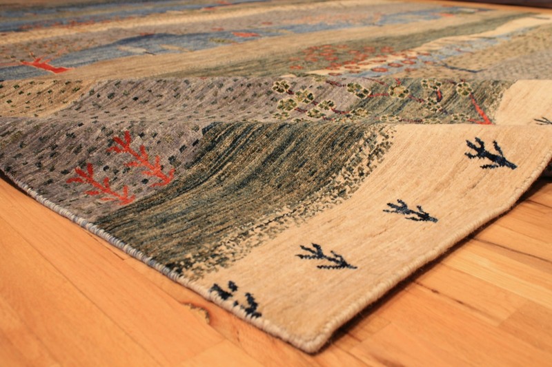 Hand-knotted Rug (Carpet) 9'7X12'9, Gabeh mint condition gallery