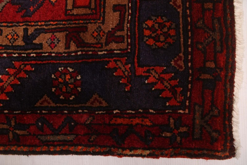 Vintage Hand-Knotted Area Rug 4'11" x 8'2" Traditional Oriental Wool Carpet gallery