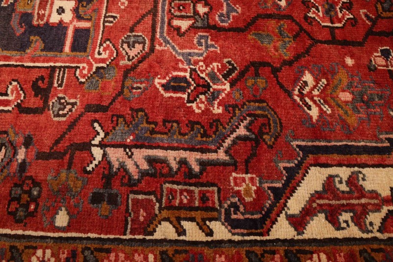 Vintage Traditional Hand-Knotted Area Rug 7'1" x 10'5" Oriental Wool Carpet gallery