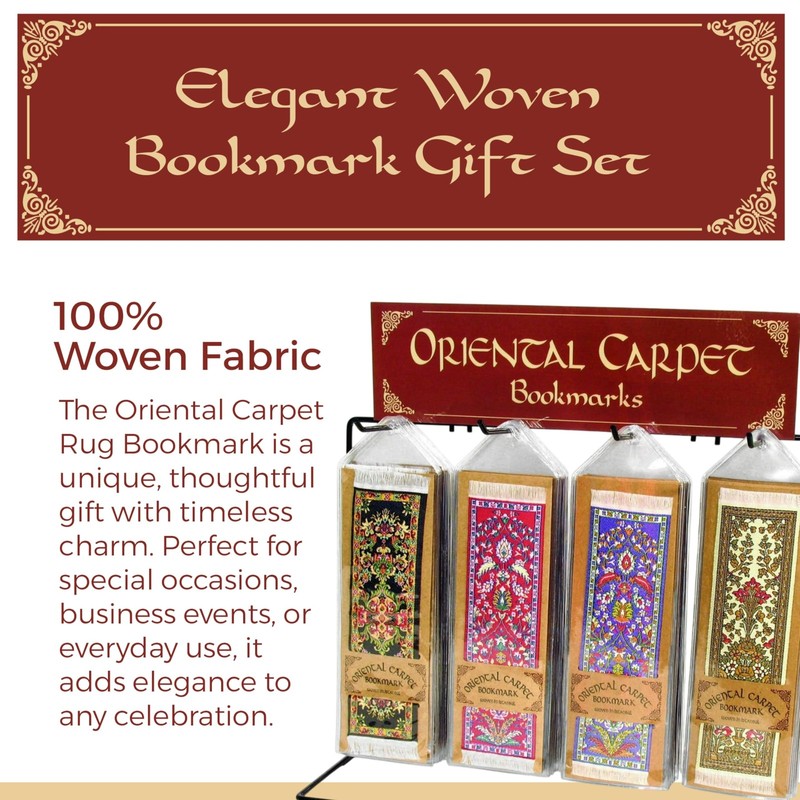 Oriental Carpet Bookmarks Buhara - Authentic Woven See Photo for Colors gallery