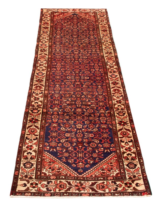 Vintage Hand-knotted Runner Rug 3'7" x 12'8" Traditional Oriental Wool Carpet gallery