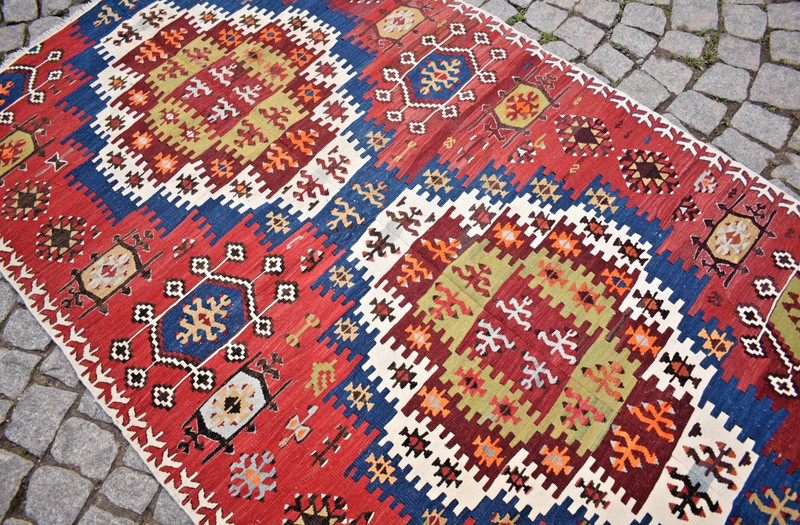 Fabulous Antique Cappadocia Rug 49'' x 79'' With Great Colors Taspinar Kilim gallery