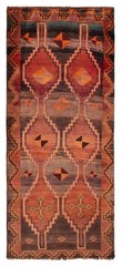 Vintage 3’10” x 8’8″ Traditional Hand Knotted Vegetable Dye Wool Area Rug