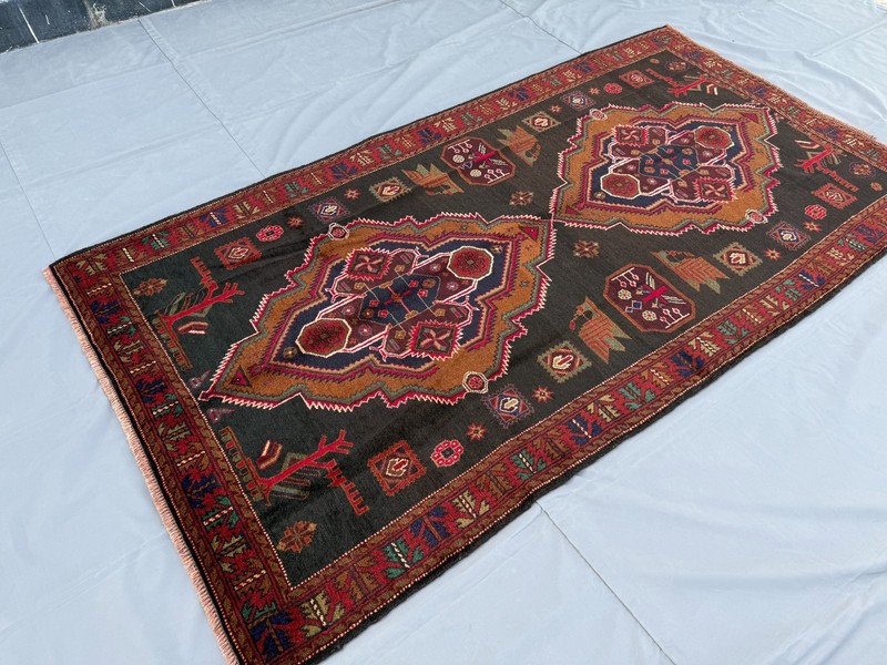 Fine Hand Knotted Afghan Baluchi Rug 5x8 Antique Persian Style Oriental Carpet gallery