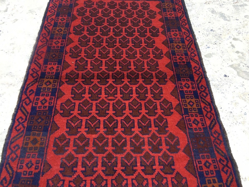 Vintage Afghan Taimani Rug Hand Knotted Bokhara Wool Area Rug 3x5 ft Free Ship gallery