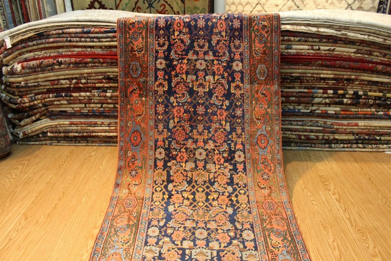4' x 17' Antique Bidjar Rug Early 1900 matches Hamadan, Heriz, Caucasian kurdish gallery