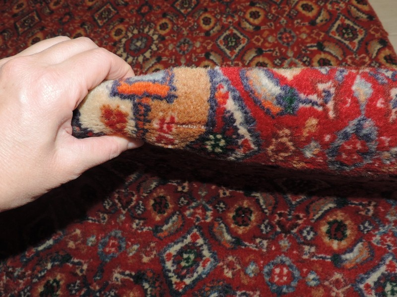 3x6ft. Semi Antique Afghan Balouch Wool Rug gallery