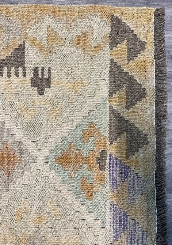 Vintage Kilim Traditional Hand Made Oriental Wool Kilim 5ftx3.2ft 148cmx100cm gallery