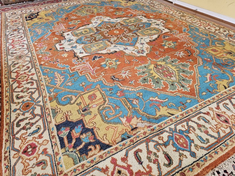 9 x 12 SUPER QUALITY INDO HERIZ SERAPI KAZAK HERIZ RUG TURKISH USHAK CAUCASIAN gallery